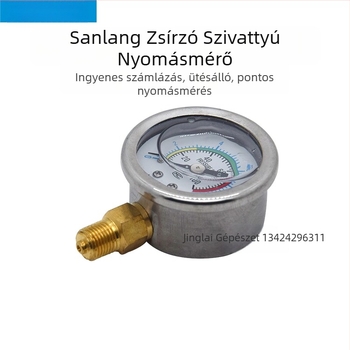Diafragma nyomásmérő, modell 0-10MPA; tartomány 0-10 MPa; csatlakozások: 1/4, M10×1, 12×1.25