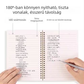 Deli LA560 spirálfüzet kraftpapír borítóval, modell LA560-06, 60 oldal, 70 gsm papír