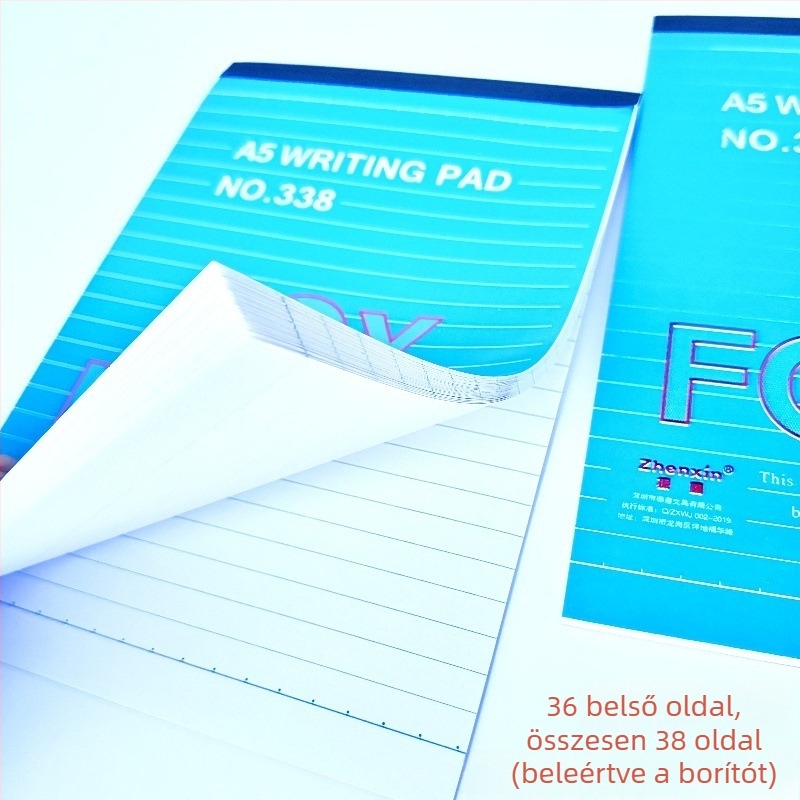 Zhenxin jegyzetfüzet, kötés vezeték nélküli, 36 oldal, 60 gsm papír, üzleti iroda stílus