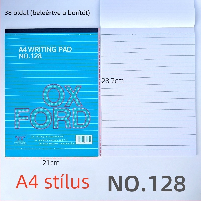 Zhenxin jegyzetfüzet, kötés vezeték nélküli, 36 oldal, 60 gsm papír, üzleti iroda stílus