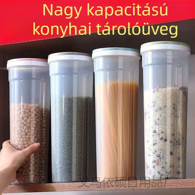 Crisper – műanyag konyhai tároló, kapacitás 1–2 L, kör alakú forma, könnyű lux stílus