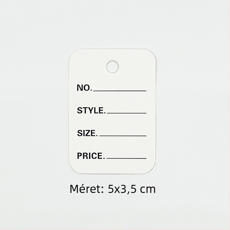 Prosperity Kraft papír ruhacímkék színes offset nyomtatással és ékszer-tanúsítványokkal