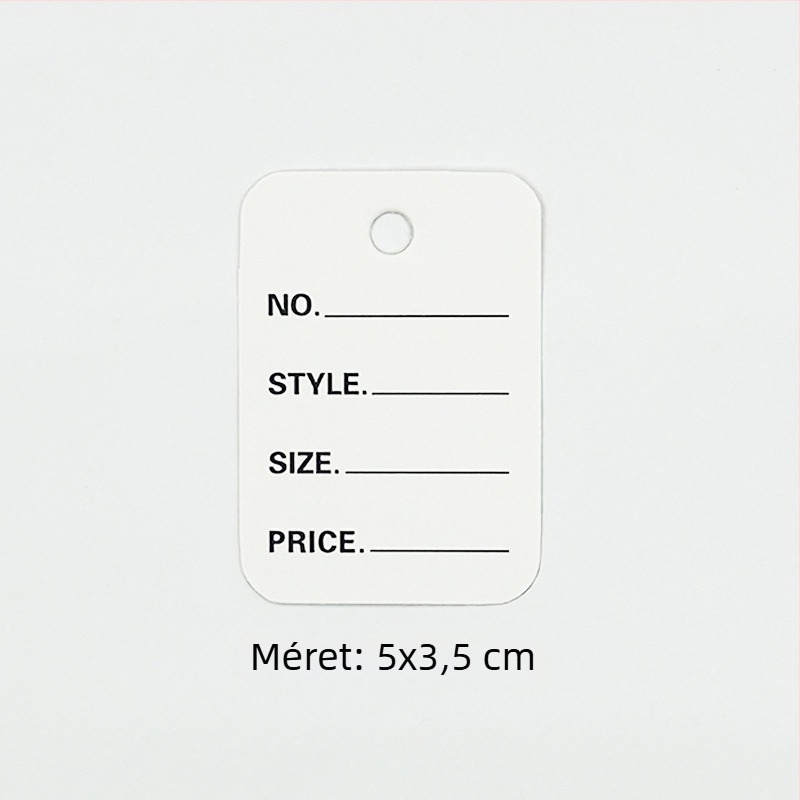 Prosperity Kraft papír ruhacímkék színes offset nyomtatással és ékszer-tanúsítványokkal