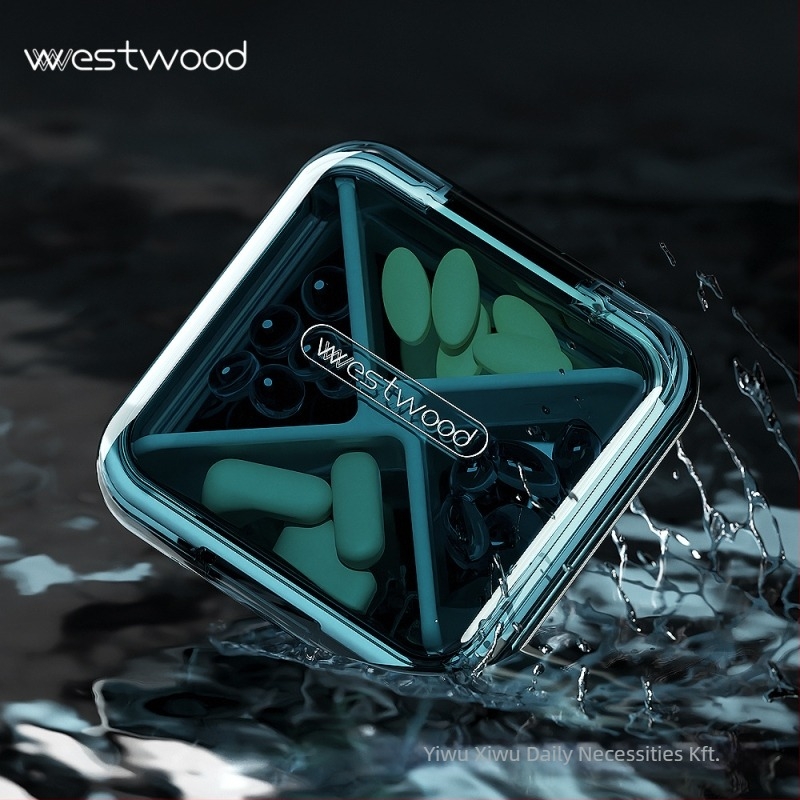 Westwood tp010 gyógyszeres doboz ABS műanyagból, forgatható fedéllel