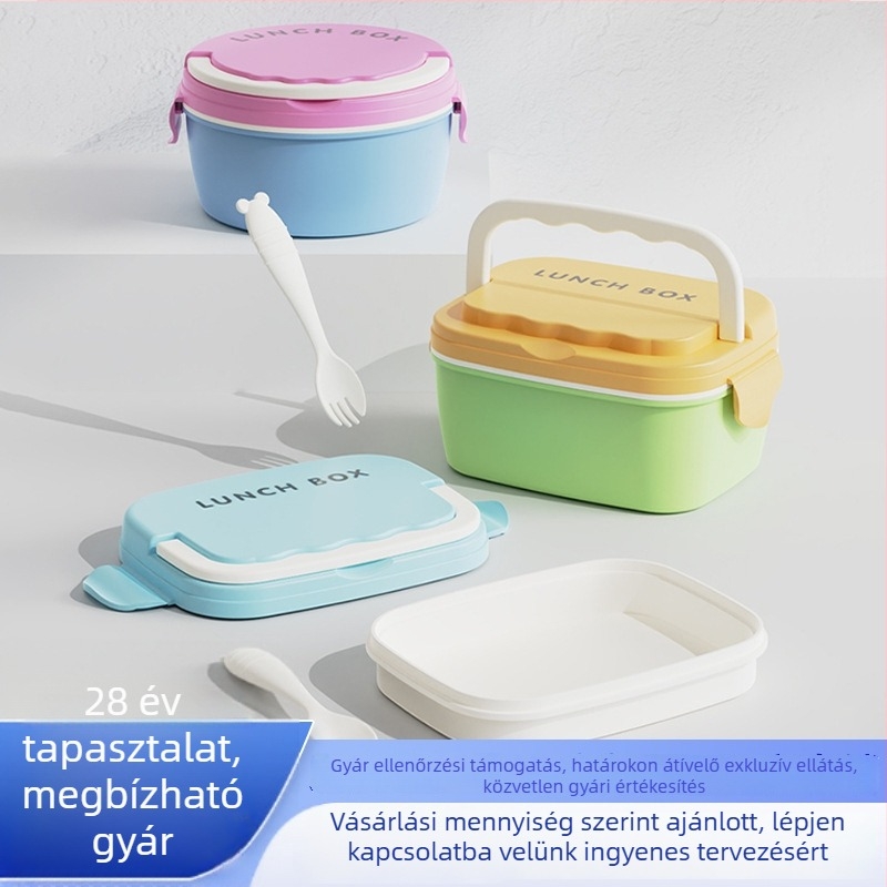 Élelmiszerbiztonságos polipropilén ebédes doboz, mikrohullámú sütőben használható, négyszögletes alak, kapacitás 501–800 ml, 48 darabos készlet