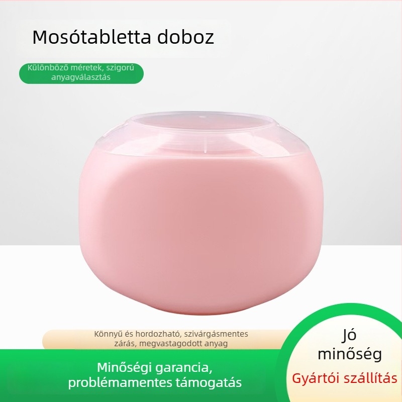 Mosószer kapszula tároló doboz, zárható fedővel, PE műanyag, márka Zhaojiu plastic, testreszabható logó