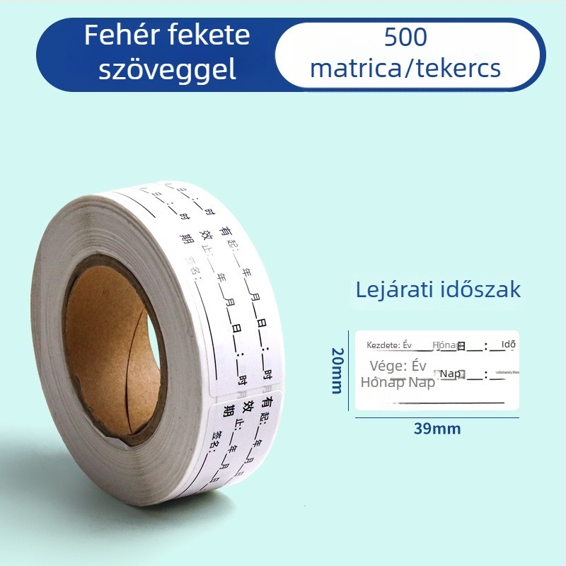 Bedome Lejárati dátum címke – PVC öntapadós, kézzel írt címke
