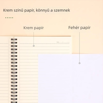Deli füzet kraft borítással, spirálkötéssel, 60 oldal, 80 gsm fa cellulóz papír, 4 darabos készlet