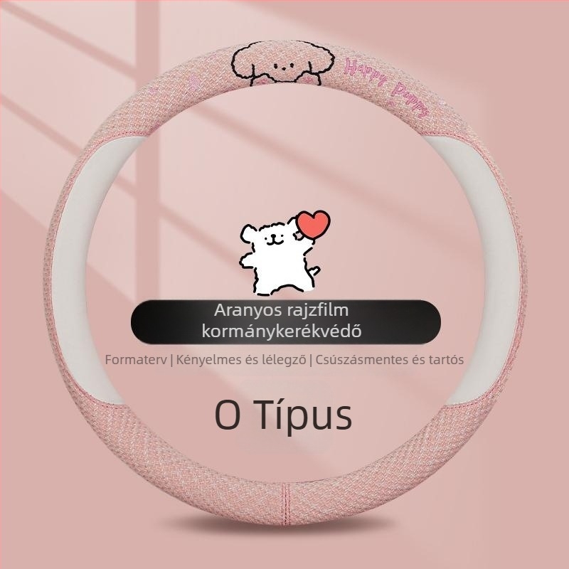 Kaiade Pamut és vászon vállpárnák biztonsági öv-re, rajzolt kölyökkutya mintával, kényelem egész évben