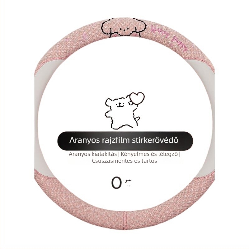 Kaiade Pamut és vászon vállpárnák biztonsági öv-re, rajzolt kölyökkutya mintával, kényelem egész évben