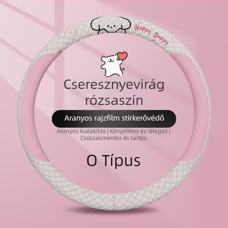 Kaiade Pamut és vászon vállpárnák biztonsági öv-re, rajzolt kölyökkutya mintával, kényelem egész évben