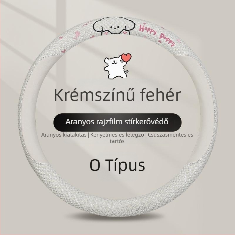 Kaiade Pamut és vászon vállpárnák biztonsági öv-re, rajzolt kölyökkutya mintával, kényelem egész évben