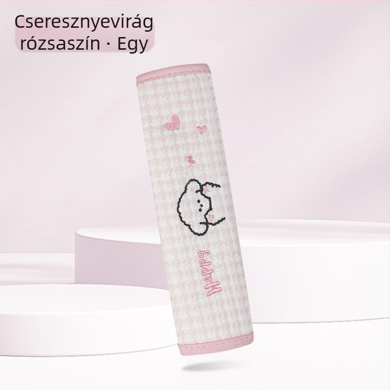 Kaiade Pamut és vászon vállpárnák biztonsági öv-re, rajzolt kölyökkutya mintával, kényelem egész évben