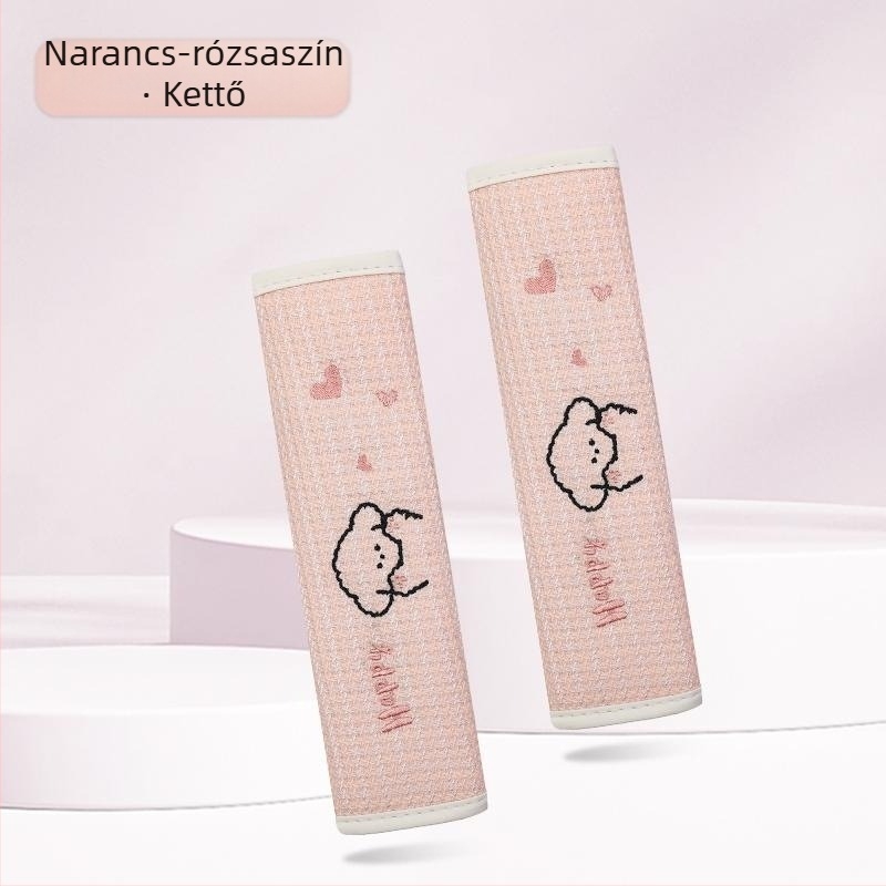 Kaiade Pamut és vászon vállpárnák biztonsági öv-re, rajzolt kölyökkutya mintával, kényelem egész évben