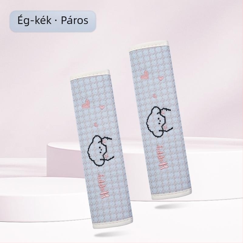 Kaiade Pamut és vászon vállpárnák biztonsági öv-re, rajzolt kölyökkutya mintával, kényelem egész évben