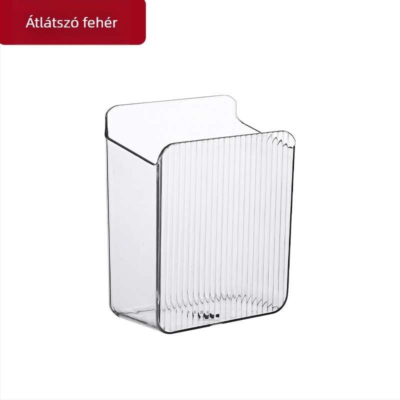 Smink- és ecsettároló, nagy modell, gyanta anyag, csíkos mintázat, 2 L kapacitás