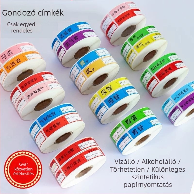 Orvosi címkék csövekhez: ápolási csövek, gyomorcsövek, húgycső katéterek, csövek gyógyszeradagoláshoz, drenázs csövek; Cikk kód: 1009977403; Márka: other; Típus: kézzel írt címkék; Import: Nem; IP engedélyezett: Nem