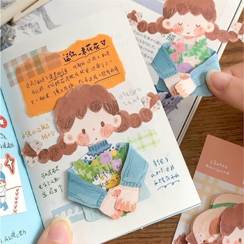 Dekoratív jegyzetek a naptár belső oldalaihoz, Olajpasztell sorozat: ruhák ölelése; Anyag: papír; Stílus: modern minimalizmus; Gyártási eljárás: nyomtatás