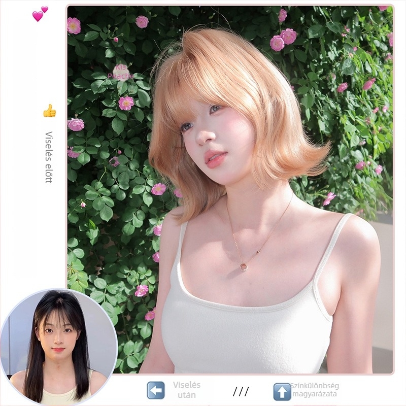 Női paróka mindennapi Lolita stílusban qi frufruval, hőálló rostból, mechanikus kivitelezés