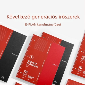 Háromlyukú puha spirálfüzet vizsga felkészítéshez, perforált oldalakkal, 70 oldal, 80 g/m² papír