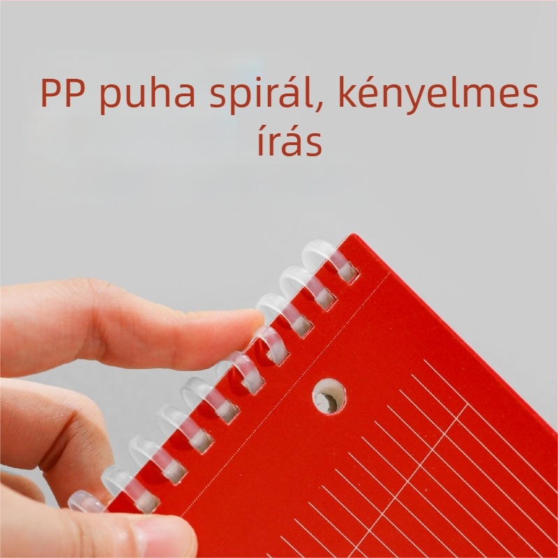 Háromlyukú puha spirálfüzet vizsga felkészítéshez, perforált oldalakkal, 70 oldal, 80 g/m² papír