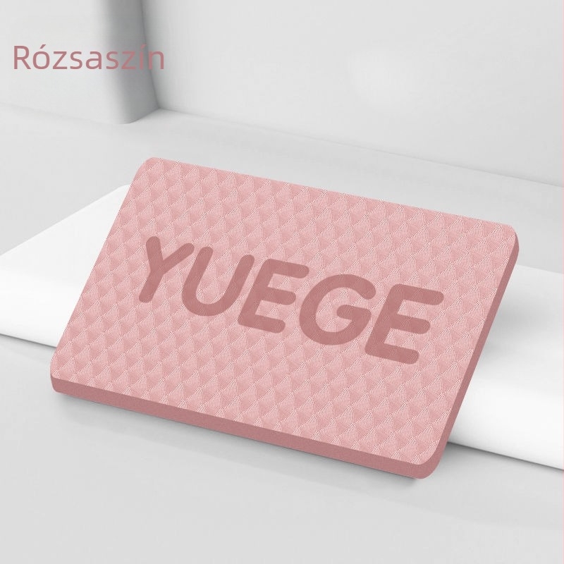 Jógamatrac középponti és egyensúlyi edzéshez, vastagított könyök- és térd párna, TPES anyag, 6 mm vastagság