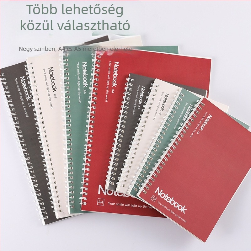 Napló release papírral, kötés loose-leaf, papír 115–120 g/m², 50–100 oldal, kreatív stílus