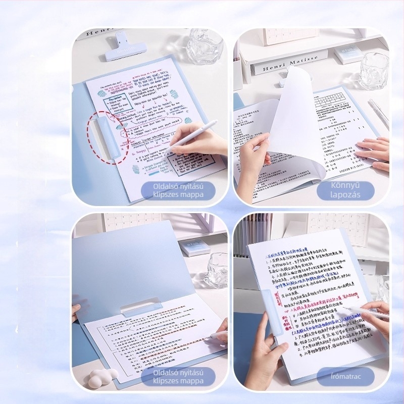 Forgó rúd klip es fájl átlátszó betétekkel, műanyag — Yitong CY-6068-W