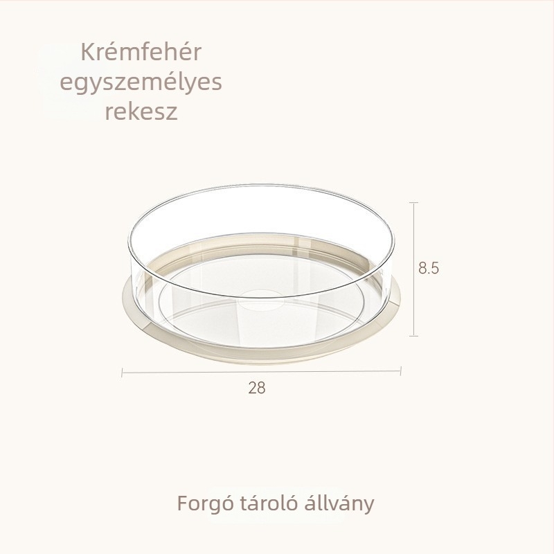 Forgó, többfunkciós asztali fűszerrács — forgatható konyhai tároló, műanyag