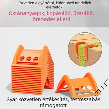 U-alakú műanyag sarokvédő teherautókhoz, védi a sarkokat ponyvával történő lezárásakor, csomagolási lehetőségek: 1, 5, 10, 20, 30 darab