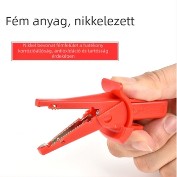 Krokodilkapocs banáncsatlakozóhoz, modell KSY-806, nylon ház