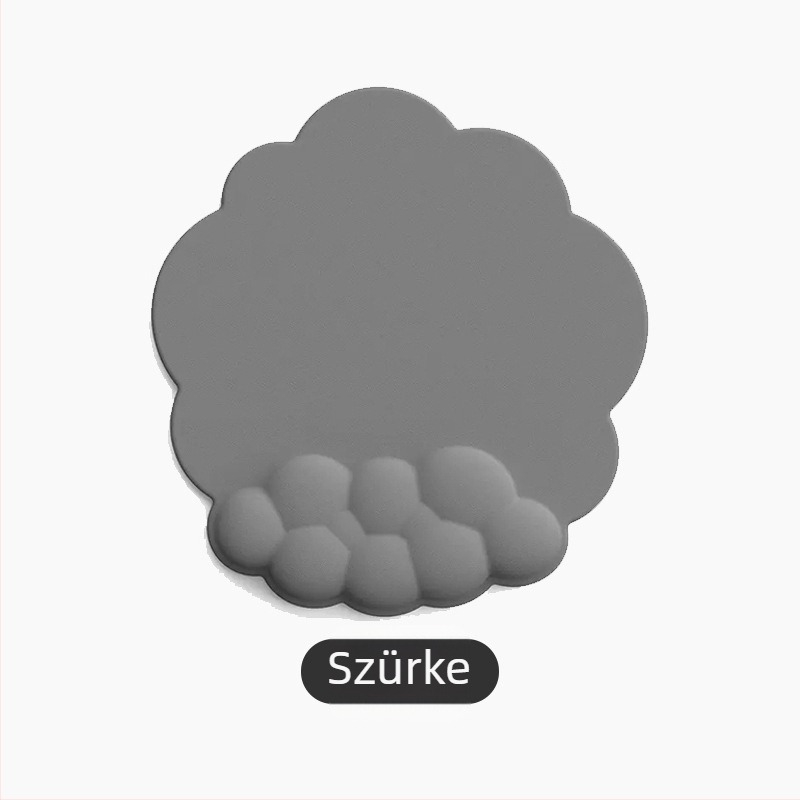 Felhő egérpad csuklópánttal – bőr, egyoldalas, csúszásmentes
