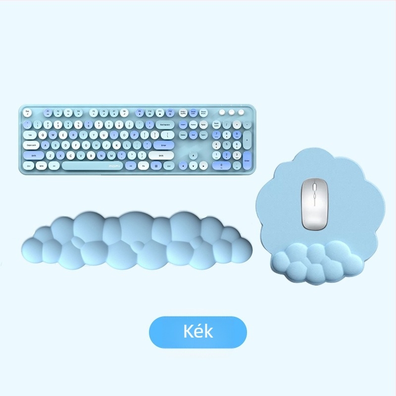 Felhő egérpad csuklópánttal – bőr, egyoldalas, csúszásmentes