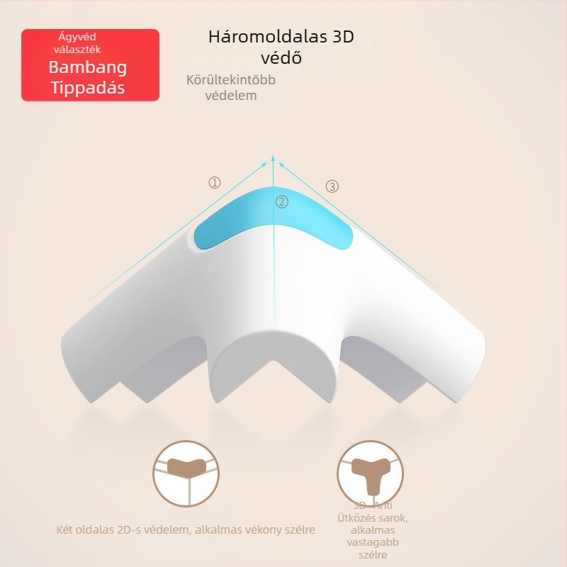Silikonból készült asztal sarokvédő – rajzfilmszerű design, jobb szögű forma, Bang Bang Pig márka, 4 darabos csomag, licencelt magáncímke, Eredet: Guangdong