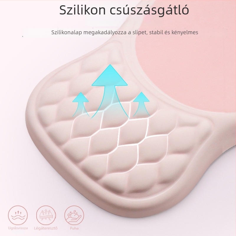 Memóriahabos egérpad csuklótámaszzal, ergonómikus, kis méretű, egyoldalas, hőtranszfer nyomtatás