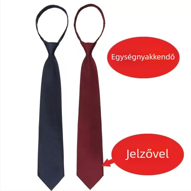 Poliészter nyakkendő, jacquard szövés, monokróm zodiákus motívum, uniszex adminisztratív stílus