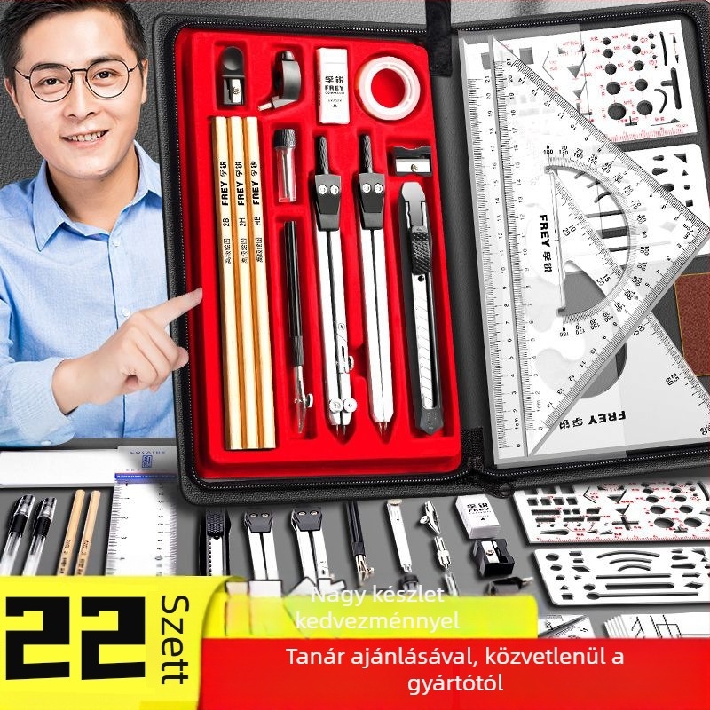 Fruyi mechanikai rajzkészlet, modell 6520, áramellátás nélküli