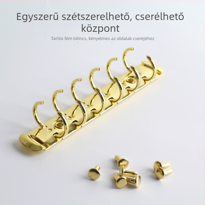 Zhongbi fém hatlyukas jegyzetfüzet-klippek, jegyzetfüzetekhez és tervezőkhez
