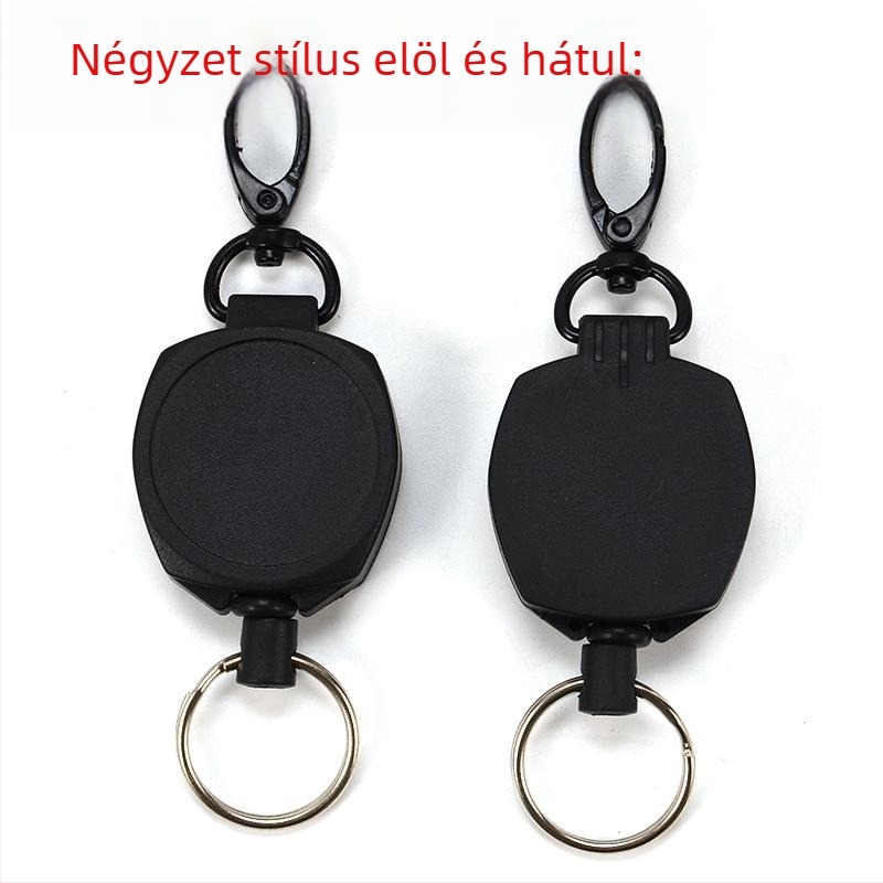 Húzódó kulcstartó, ABS, behúzható hossz 60, OPP csomagolás, testreszabás