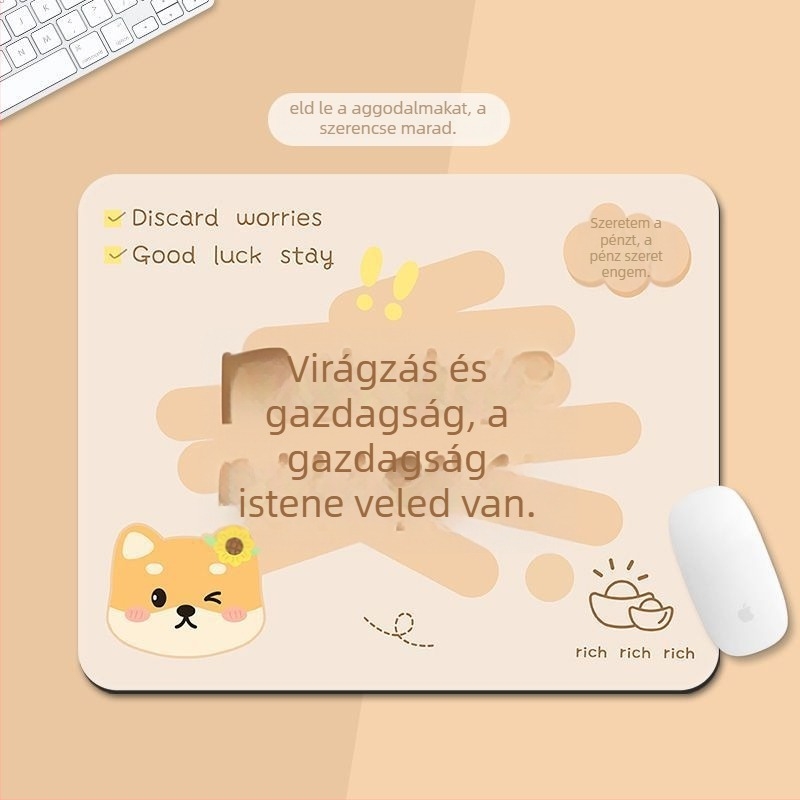 Íróasztal alátét természetes gumiból, csúszásmentes felülettel, hőátviteles nyomtatással, nemzeti trend stílusú.