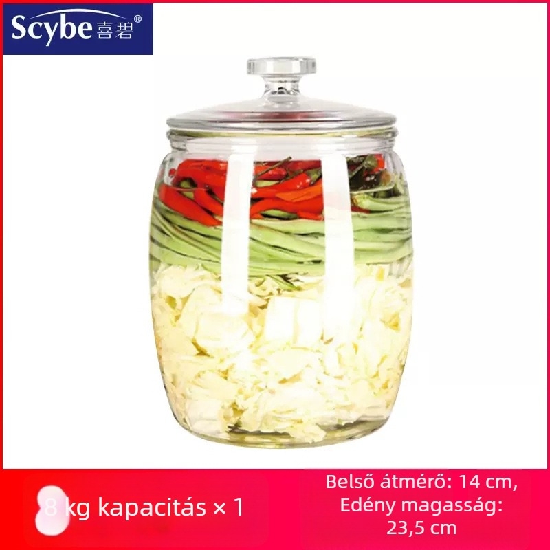 Xibi zárható tárolóedény, nedvességálló és rovarok elleni védelemmel, 4–5 liter kapacitás