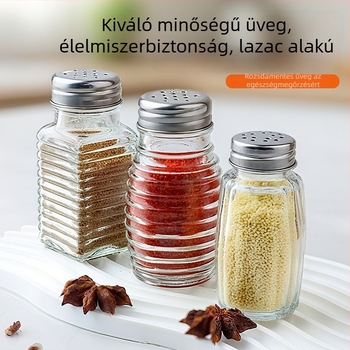 Leyou üveg mini fűszertartók szilárd fűszerekhez, testre szabható logóval