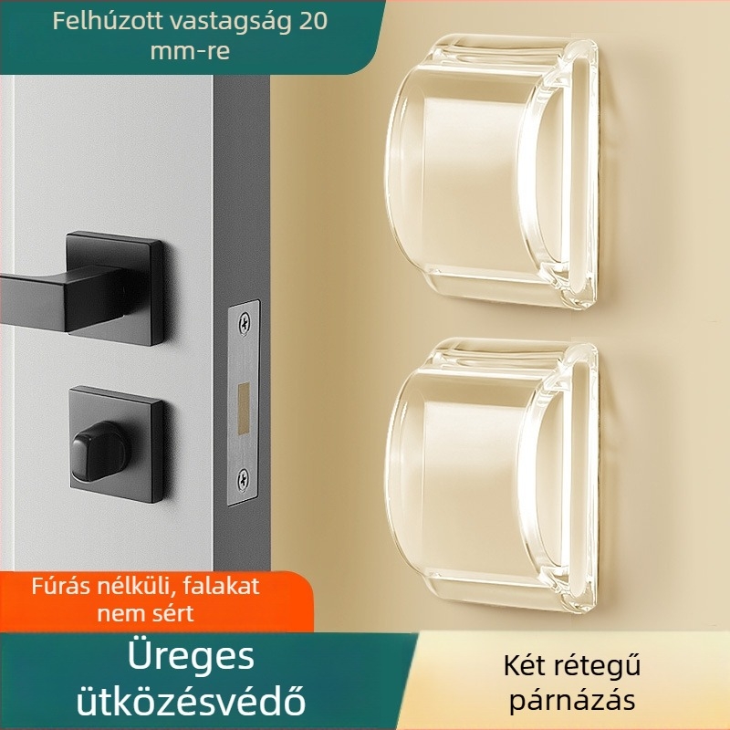 BUFAN Home Szilikon arch alakú hűtőajtó fogantyú védő – ütődés elleni pad, modell 1139