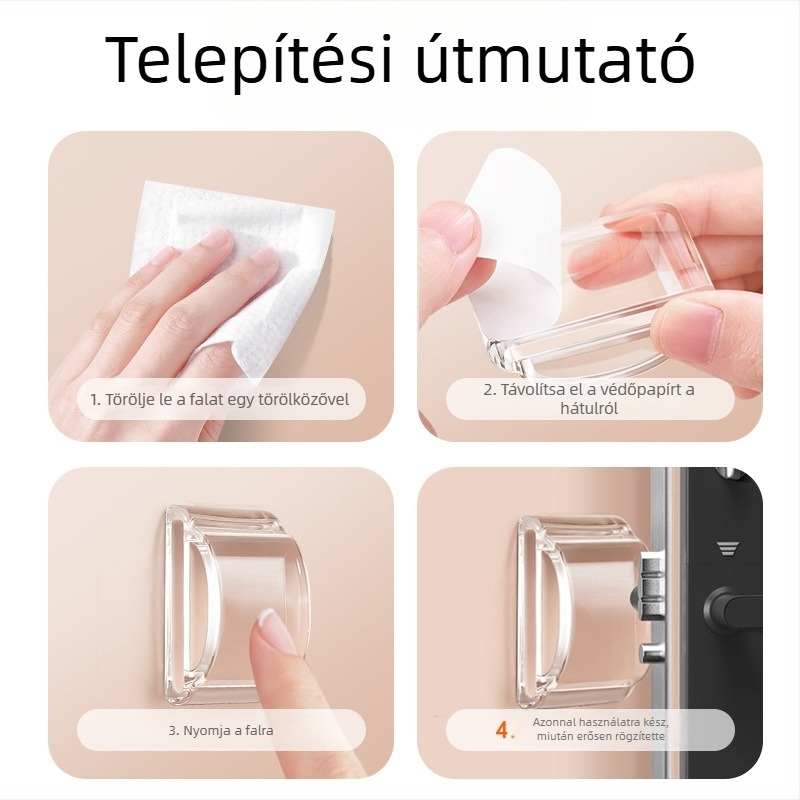 BUFAN Home Szilikon arch alakú hűtőajtó fogantyú védő – ütődés elleni pad, modell 1139