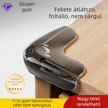 Légzsák-stílusú sarokvédő, öntapadó, gyermekbiztonság, puha bevonat, láthatatlan sarokvédő (Márka Shield dad, Forma: jobb szög, Eredet Taizhou, Csomagolás: 500)