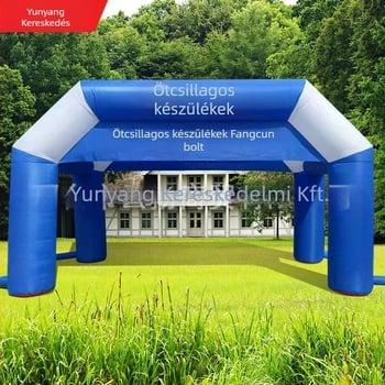 Kültéri felfújható kapu üzletnyitásra, reklámhoz és rendezvényekhez — Oxford anyag, zsákos csomagolás, Yunyang márka, testreszabás elérhető