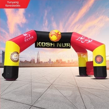 Kültéri felfújható kapu üzletnyitásra, reklámhoz és rendezvényekhez — Oxford anyag, zsákos csomagolás, Yunyang márka, testreszabás elérhető