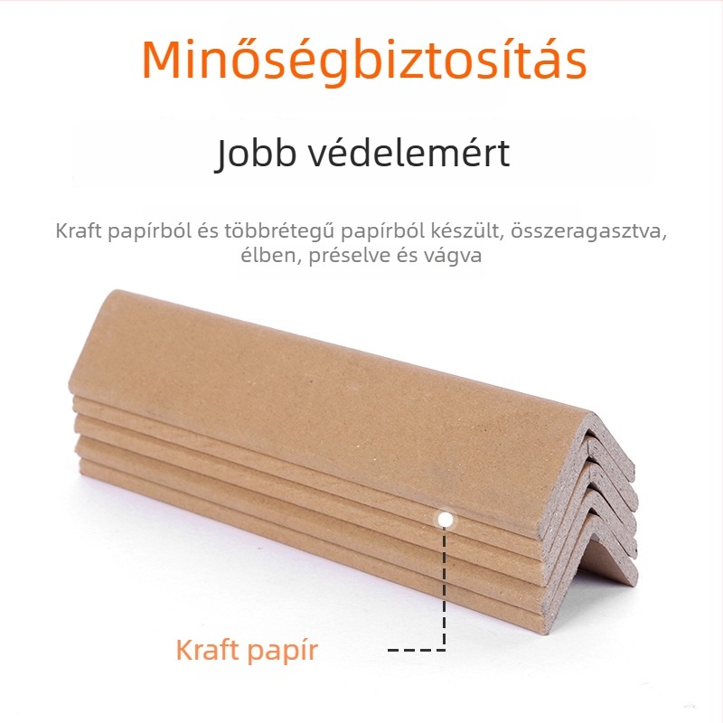 L-alakú sarkvédő Kraft papírból kartonhoz – ütésálló élvédő