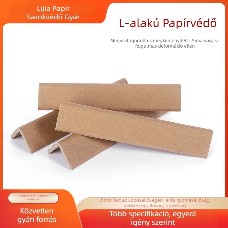 L-alakú sarkvédő Kraft papírból kartonhoz – ütésálló élvédő
