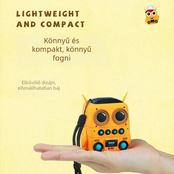 Bluetooth hangszóró 5.2-es verzióval, IPX6 védelem, beépített 800–1000 mAh akkumulátor, 3W teljesítmény, frekvenciatartomány 100 Hz–20 kHz